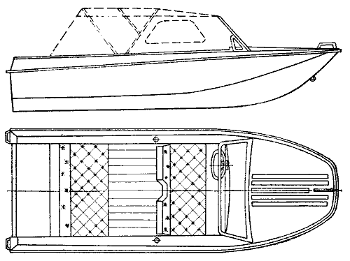 Мотолодка "Ока-4".